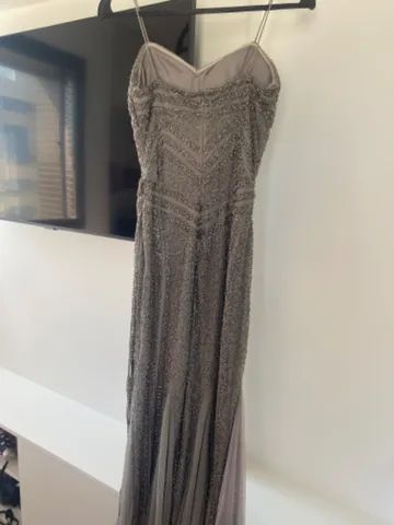 Vestido longo prateado - Foto 2
