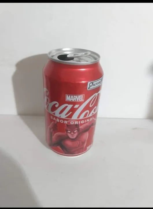Latinha Coleção Marvel Coca Cola Demolidor - Higienizada - Foto 3