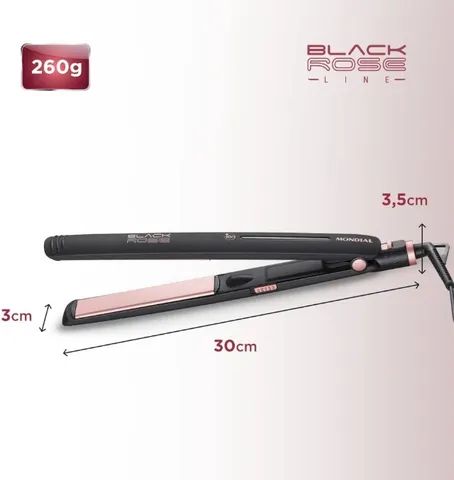 Chapinha Alisadora, Mondial, Preto/Golden Rose, 35W, Bivolt - P-27 - Foto 6