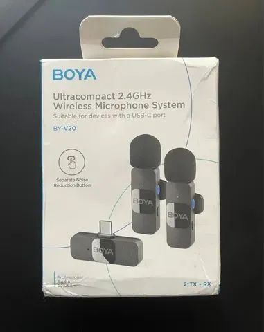 Microfone de Lapela Sem Fio Boya, By-v2 -v1 