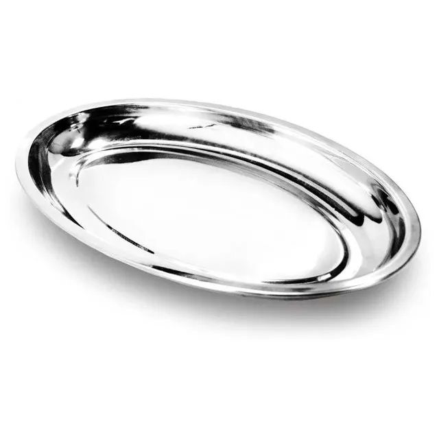 Travessa Inox 561839 Oval 19x30cm Rasa