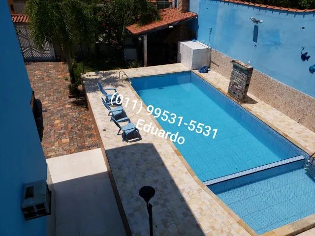 casa praia temporada Itanhaém 5 quartos 3 banheiros piscina churrasqueira próximo ao mar - Foto 9