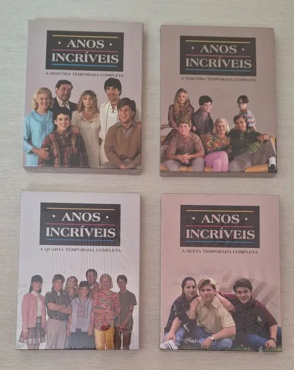 Anos Incríveis Série TV Boxes DVD Original Temporadas 2, 3, 4 e 6
