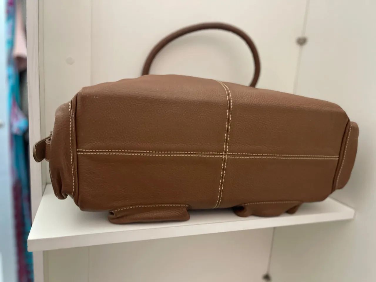 Bolsa de Ombro Marrom em Couro SIBERIAN  - Foto 2