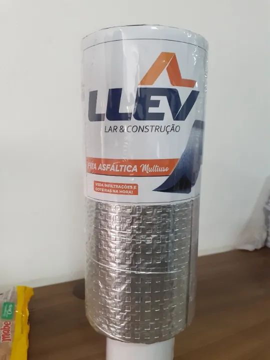 Manta Fita Asfáltica Aluminizada Auto Adesiva - 05 à 90 cm x 10 m - A partir de - Foto 3