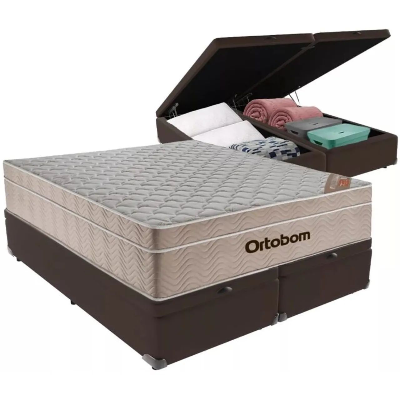 Colchão Queen Ortobom Molas Ensacadas com Bade Baú Blindado tt5432 - Foto 3