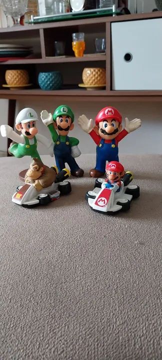 Mario e Luigi 5 brinquedos Mario Kart  - Foto 2