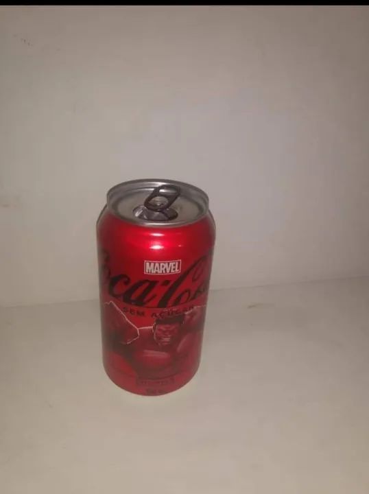 Latinha Coleção Marvel Coca Cola Hulk Higienizada - Foto 2
