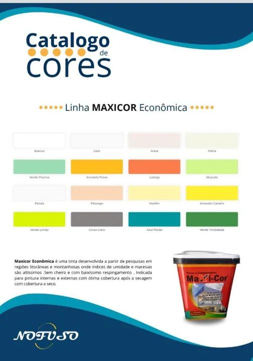 Tinta látex Branca e Colorida Marca Maxicor - Foto 3
