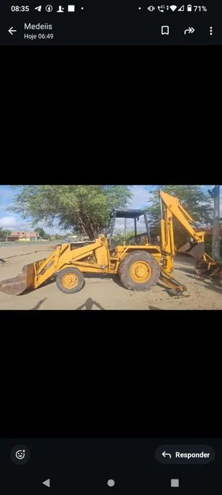 Retroescavadeira 580H pra trocar - Foto 2