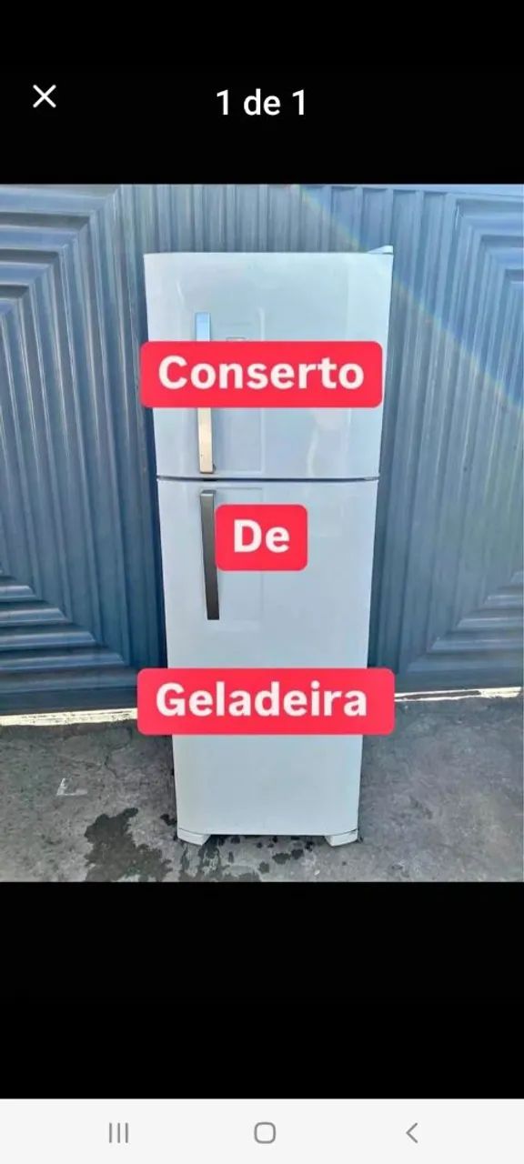 Geladeira eletrolux, Brastemp, continental  dako,Ge,consul, bosch, panassonic, frezzer 