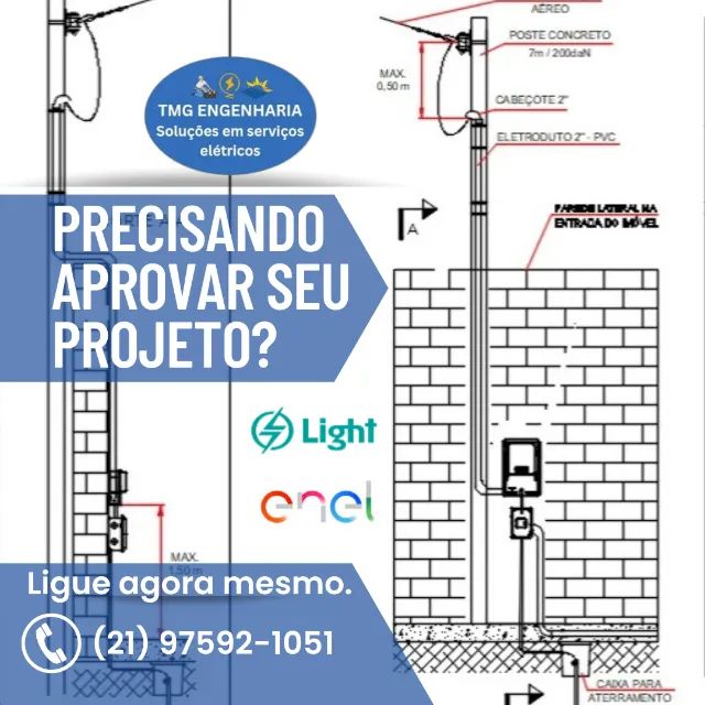 Precisando de Instalação, Projeto Padrão Light/Enel?