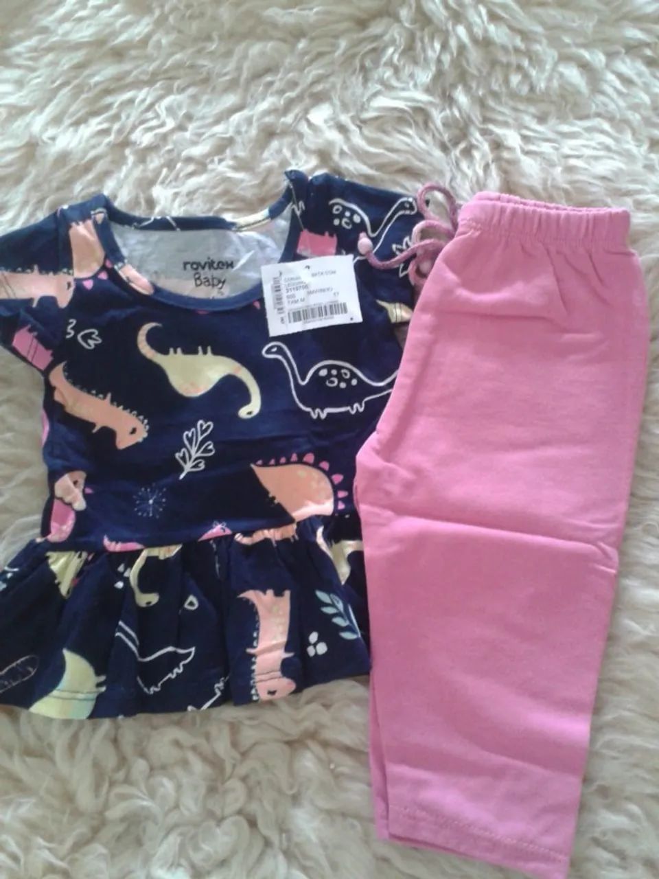 Kit com 5 peças para bebe Tam M  - Foto 2