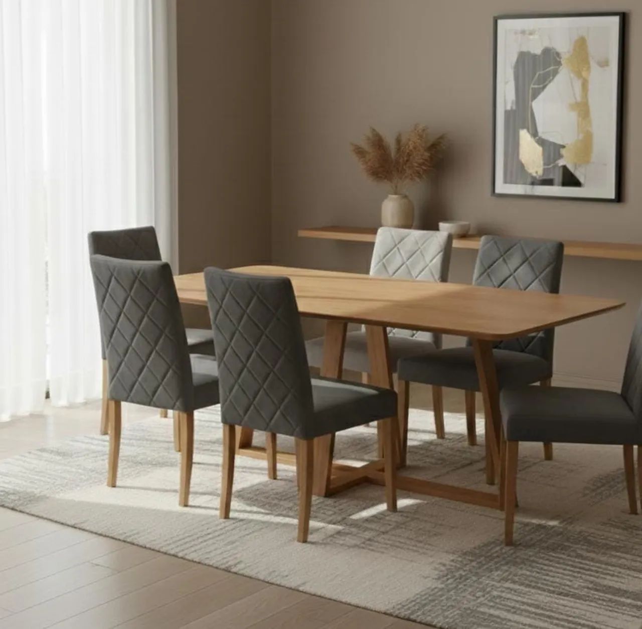 Conjunto de mesa Dália 6 lugares  - Foto 2