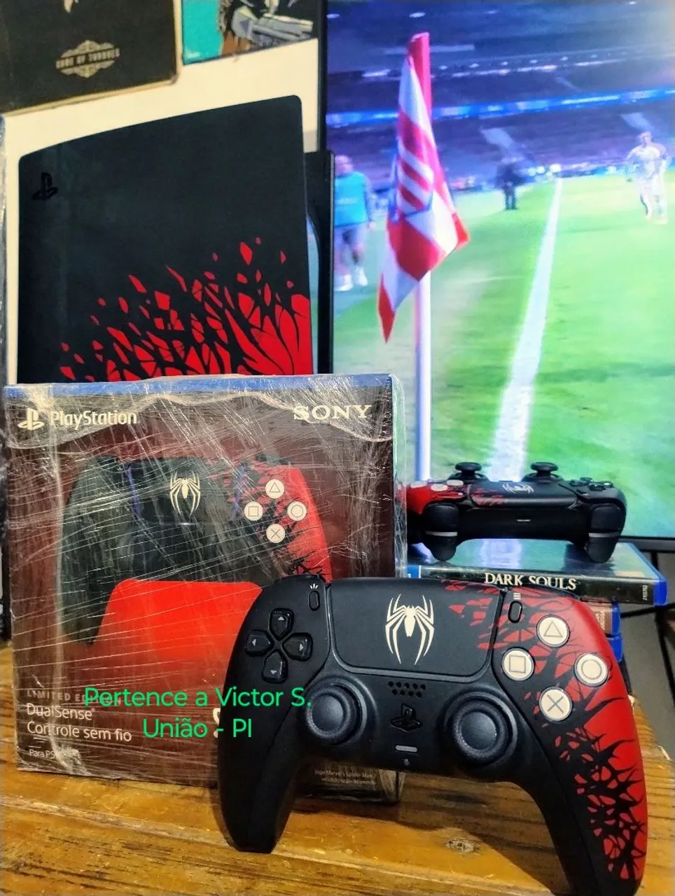 Controle PS5 edição limitada Spider-Man