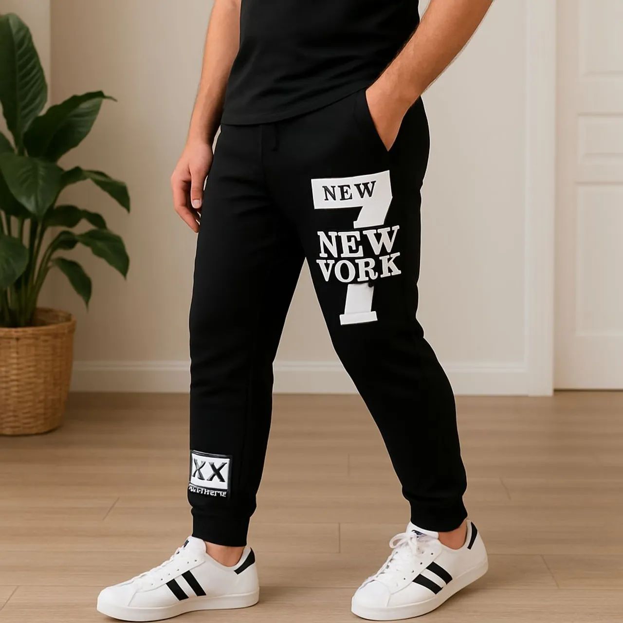 Calça Moletom Slim Fit Esportiva New York - Foto 5