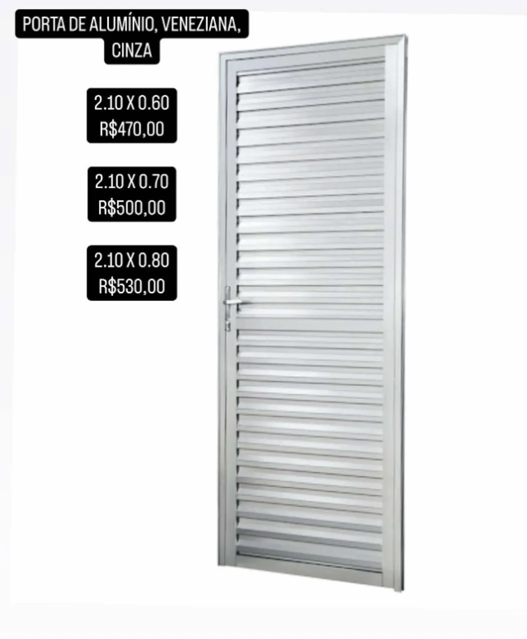 PORTAS DE ALUMÍNIO, QUALITY