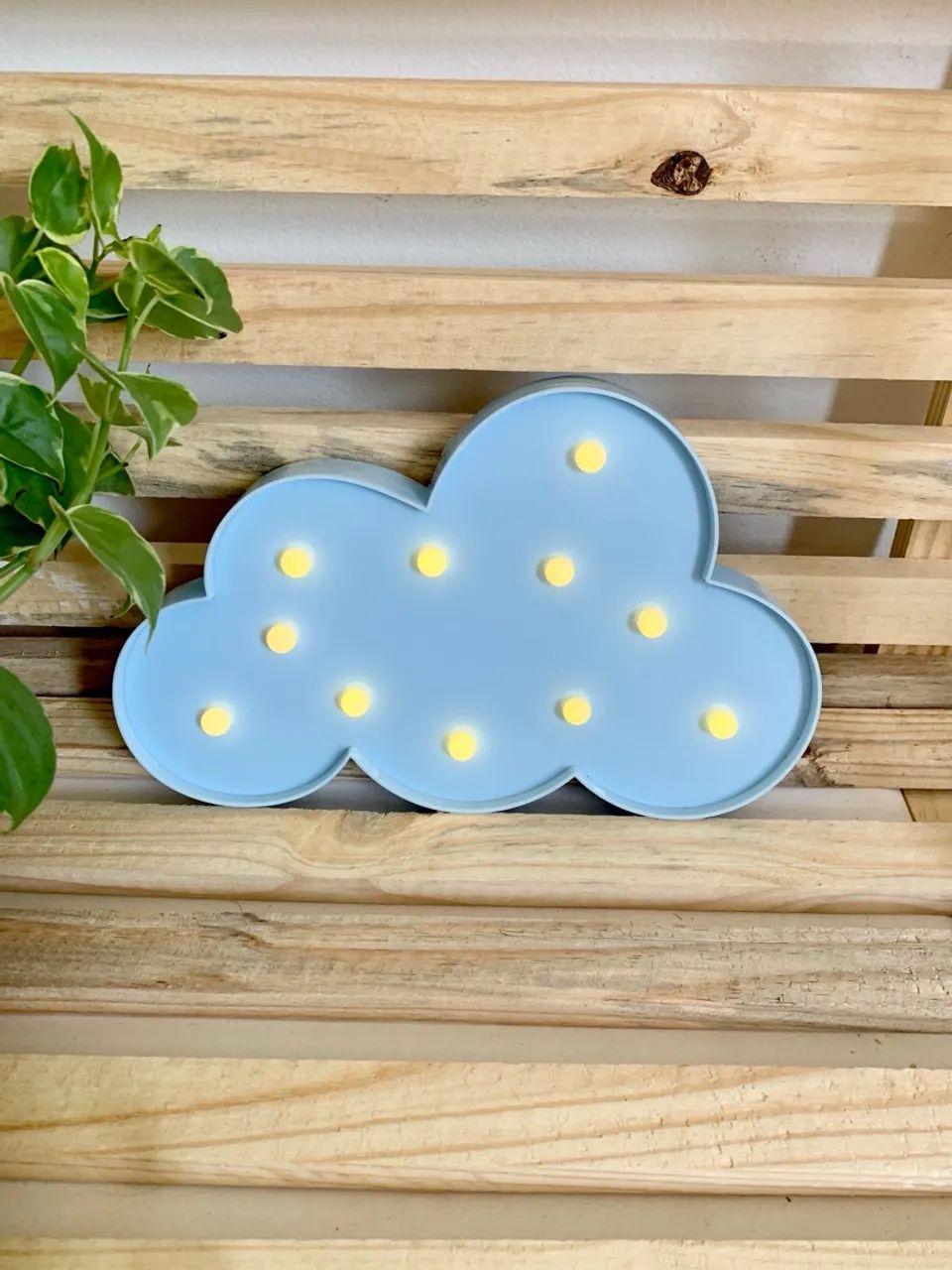 Luminária nuvem azul 