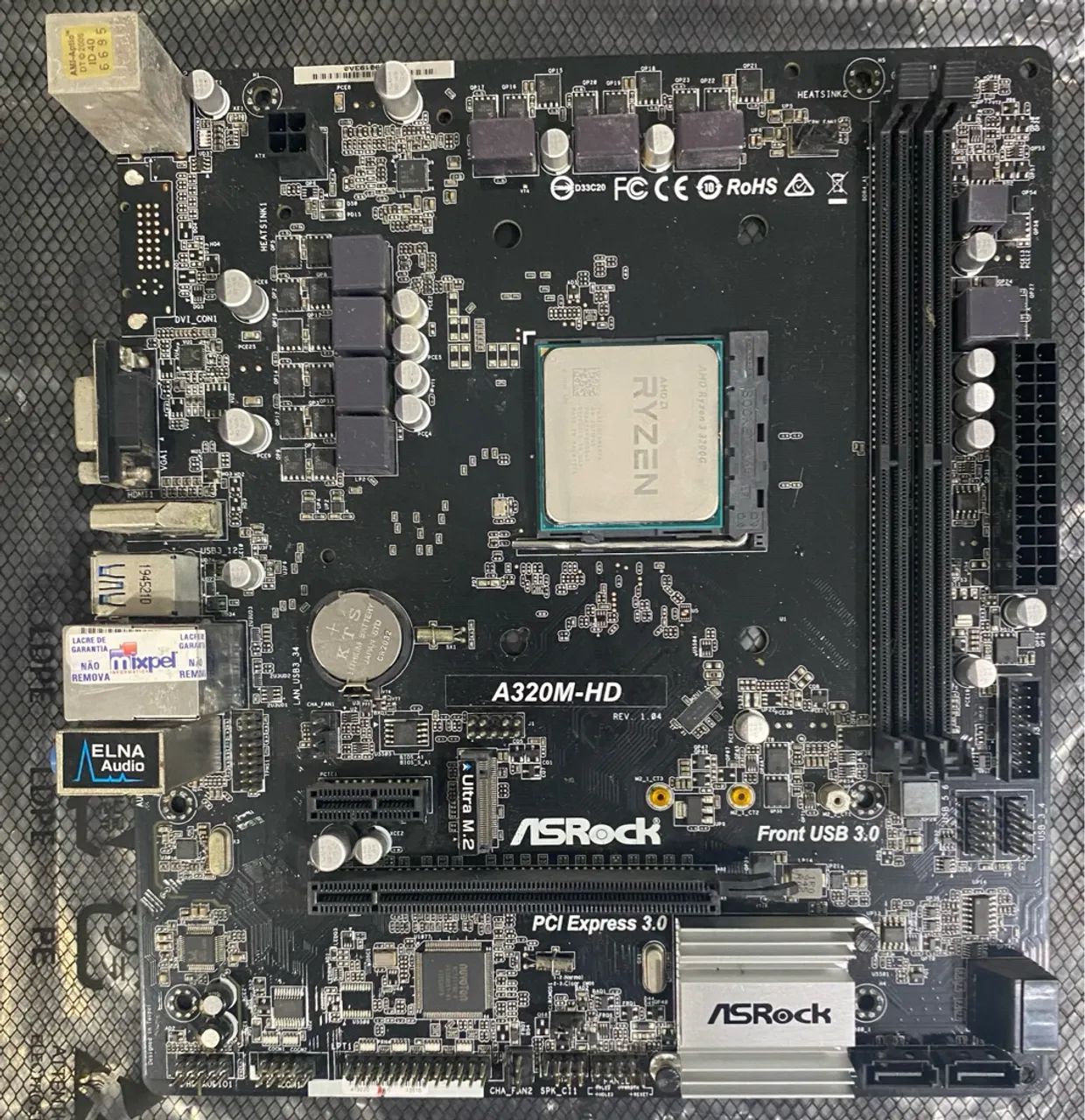 Kit upgrade placa mãe + processador 