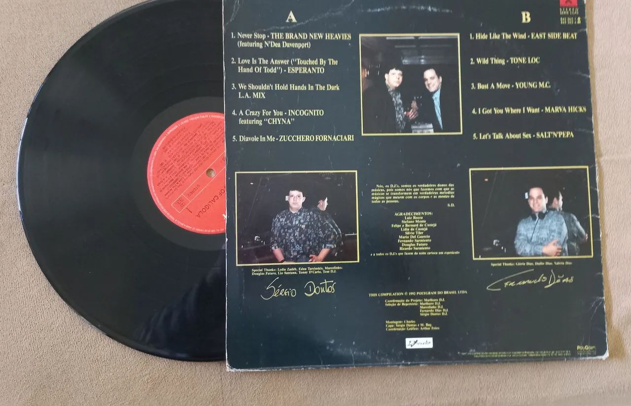 Lp disco de vinil The Best Hits of Caligola radiola vitrola som antigo toca disco rádio - Foto 2