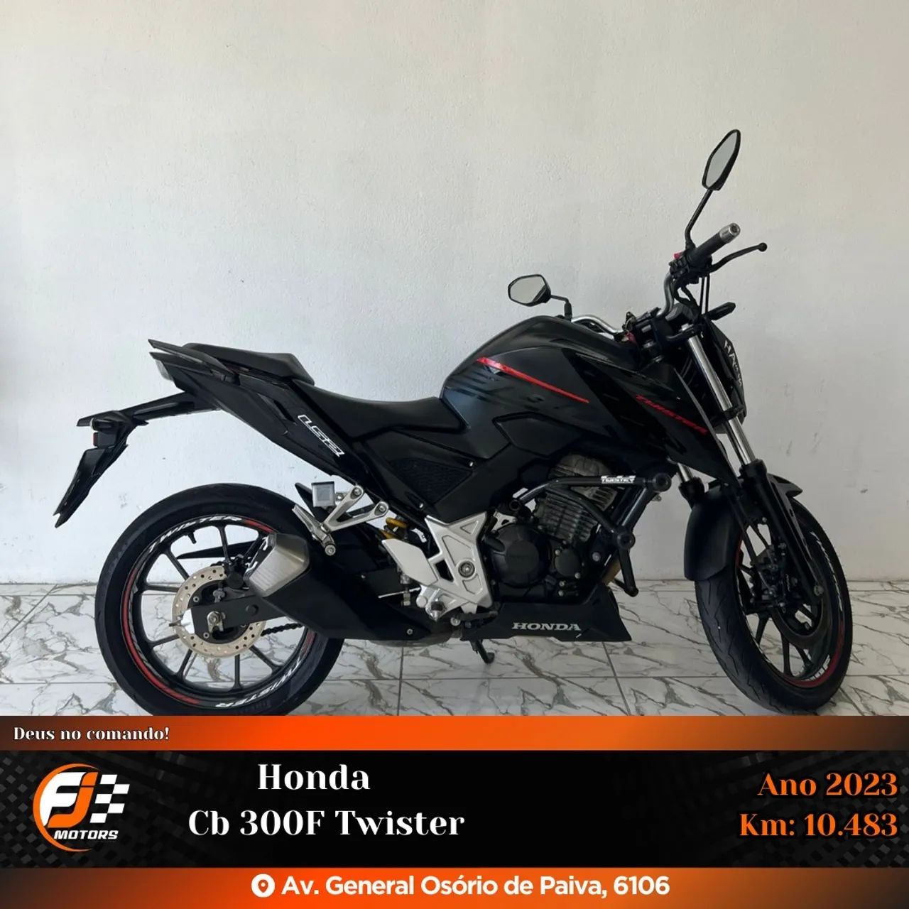 Honda CB 300F Twister 2023 - Impecável! Aceitamos cartão e financiamento bancário  - Foto 3