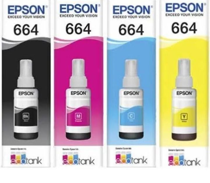 Kit Cartuchos de Tinta Epson 664 (Preto, Ciano, Magenta e Amarelo) - Foto 5