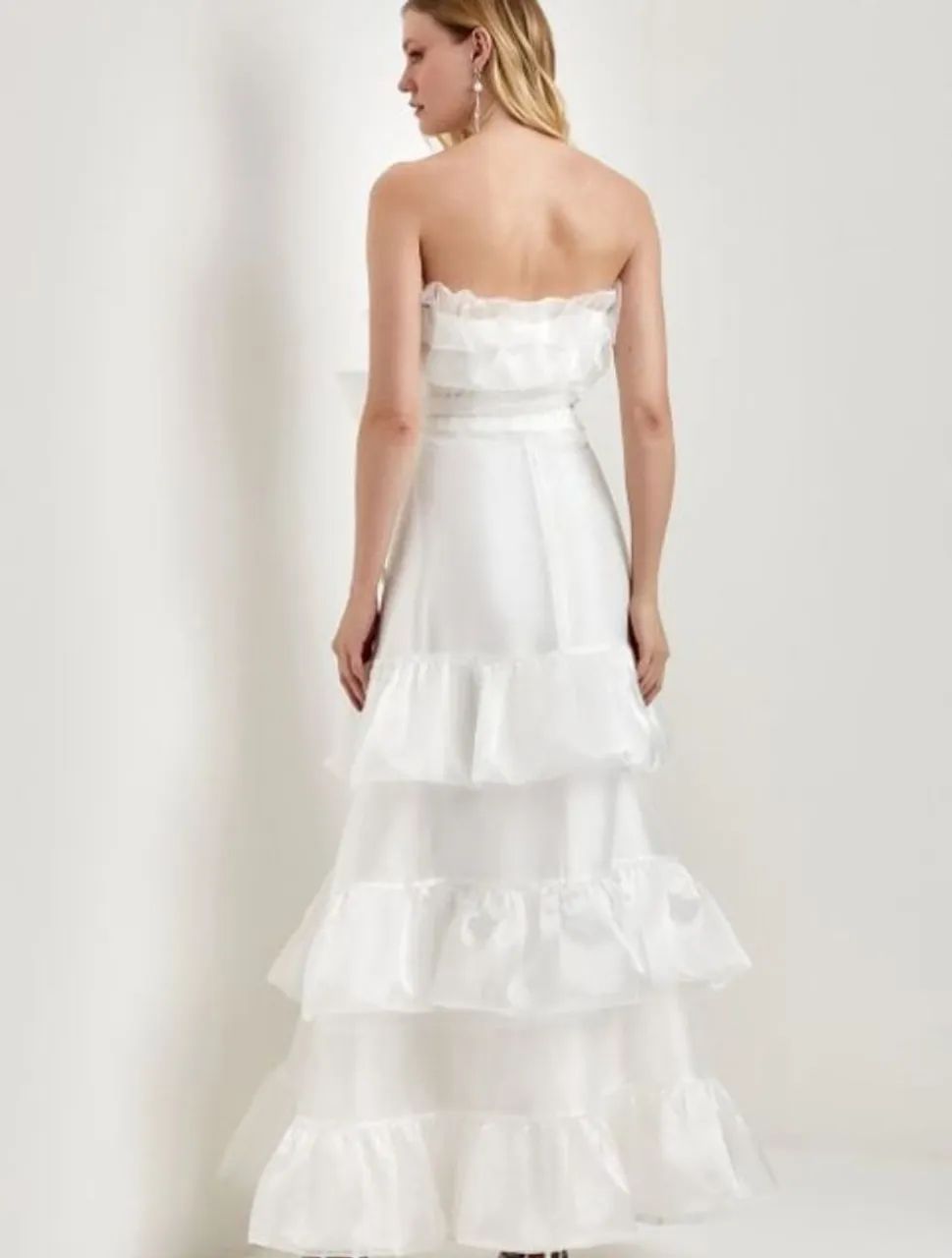 Vestido Longo Branco Ave Rara  - Foto 4