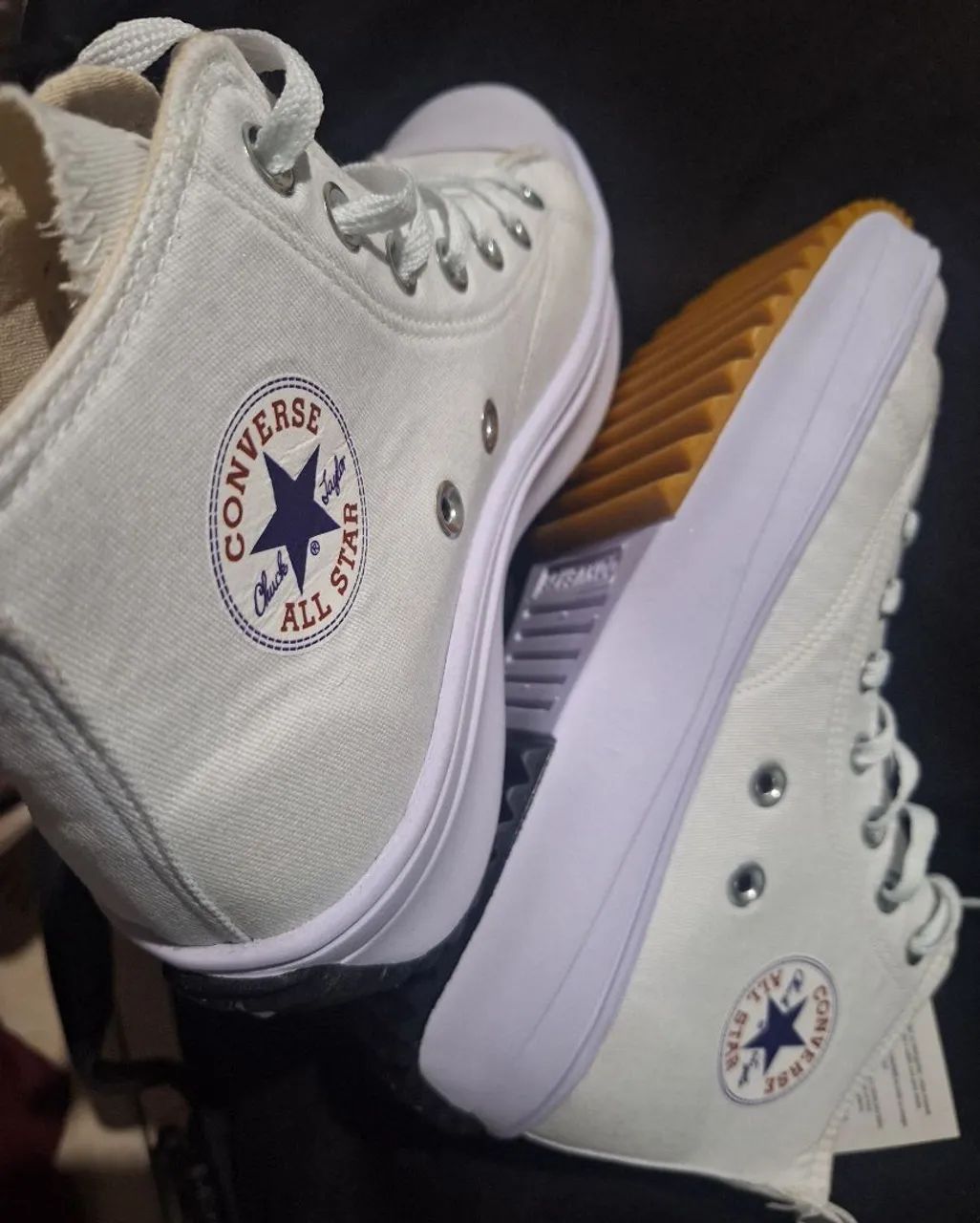  All Star Branco gelo convers cano longo - Foto 3