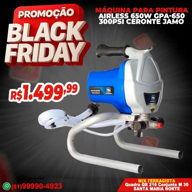Máquina Para Pintura Airless 650w GPA-650 300Psi Ceronte Jamo