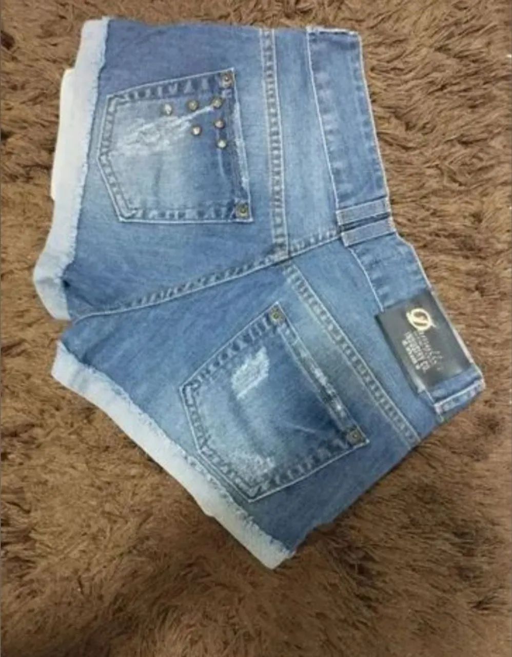 Short Jeans DAMYLLER com Detalhes - Foto 2