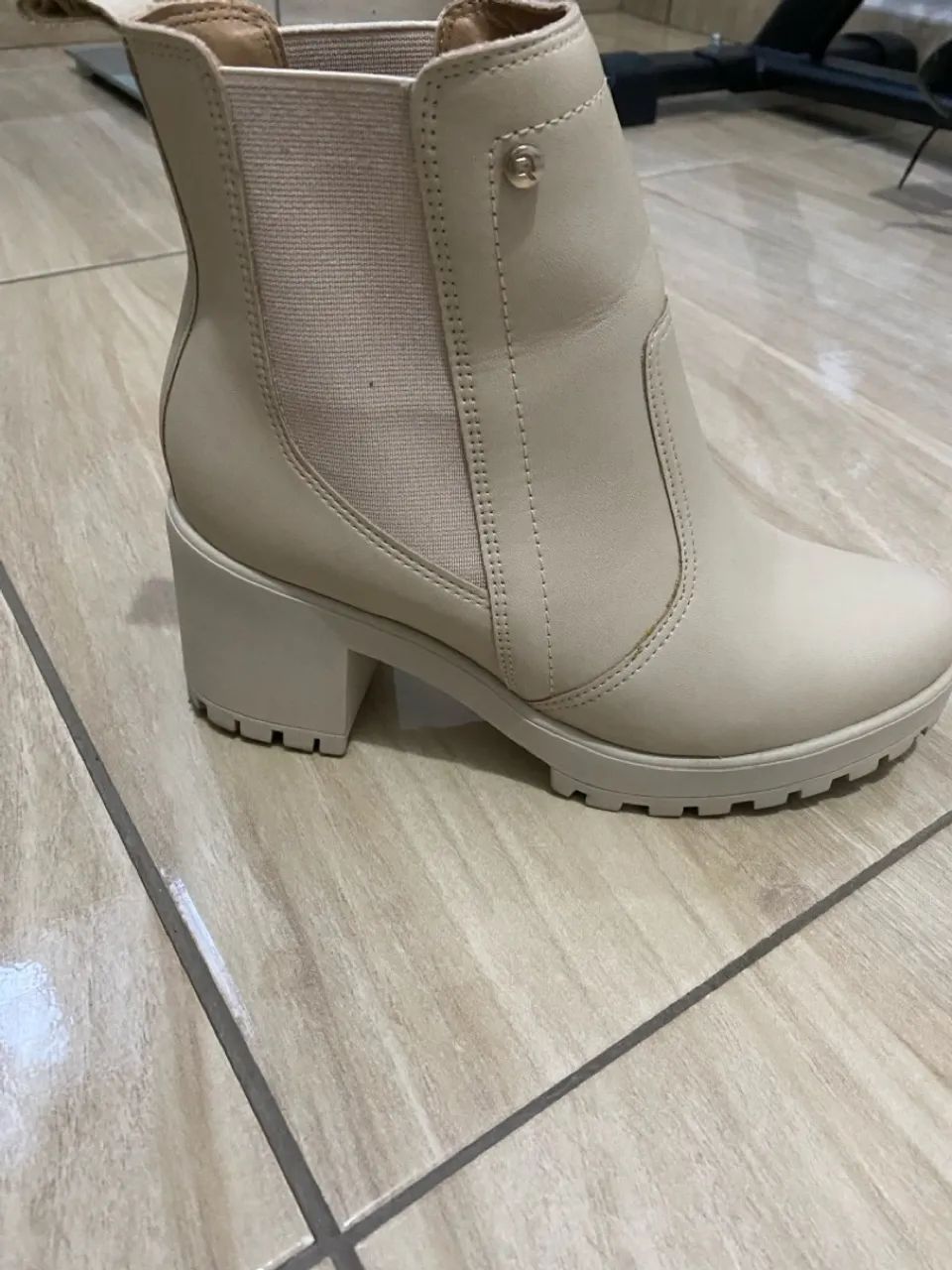 Bota Bege Tratorada Ramarim - Foto 3