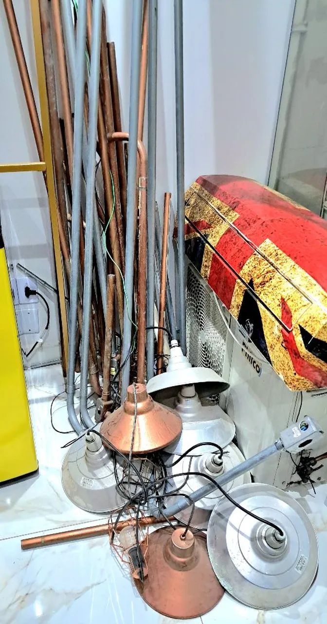 Eletrodutos, Tomadas, Interruptores, Fios, Pendentes  - Foto 2