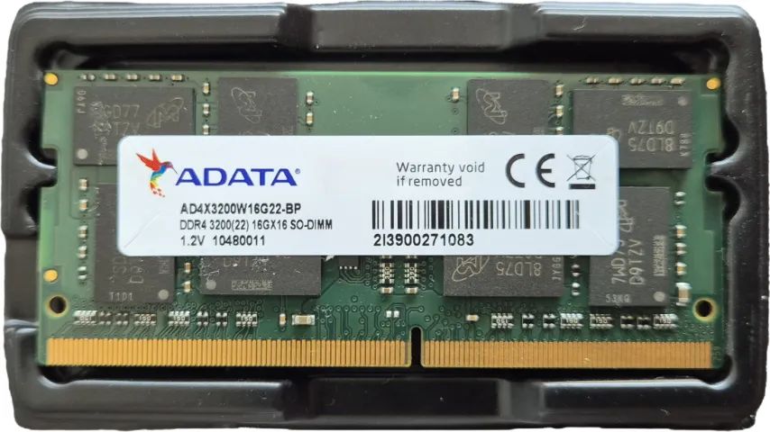 ADATA Notebook RAM Memory, 16GB, 3200MHz, DDR4, CL2264739260428801123