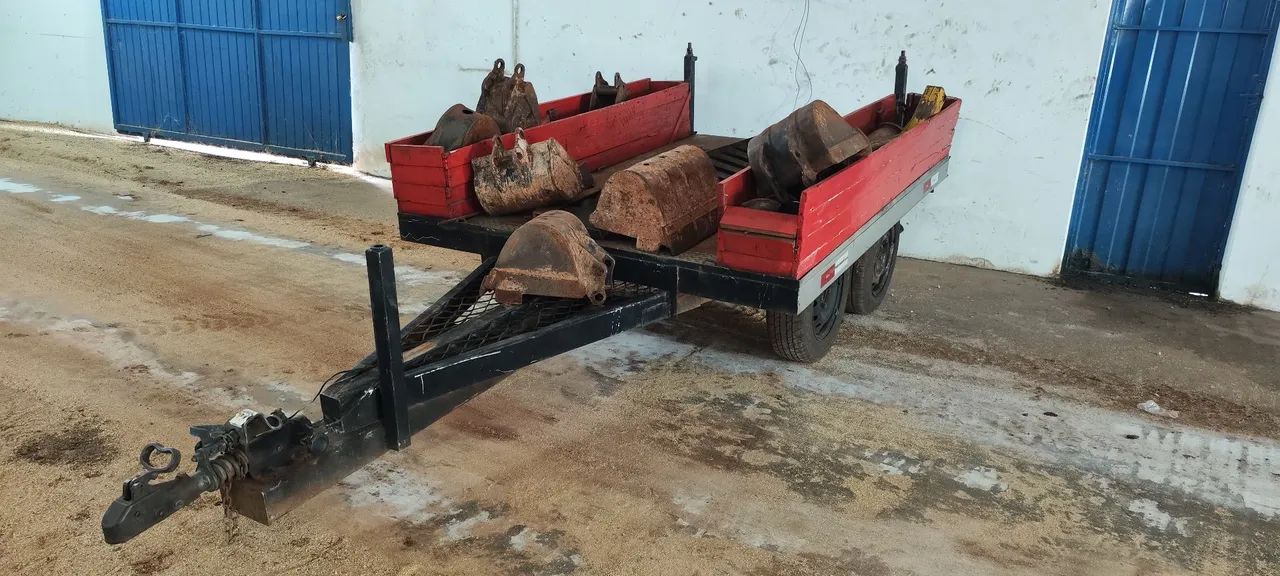 Carreta para Mini Escavadeira Pequeno Porte