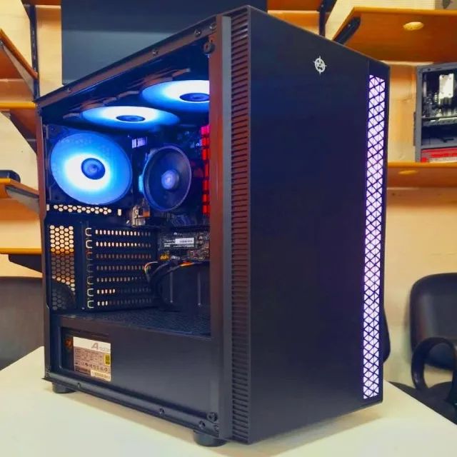 PC Gamer, Ryzen 5 4600g, Vídeo integrado Vega, 16G,SSD NVME 256GB, Cougar 500w