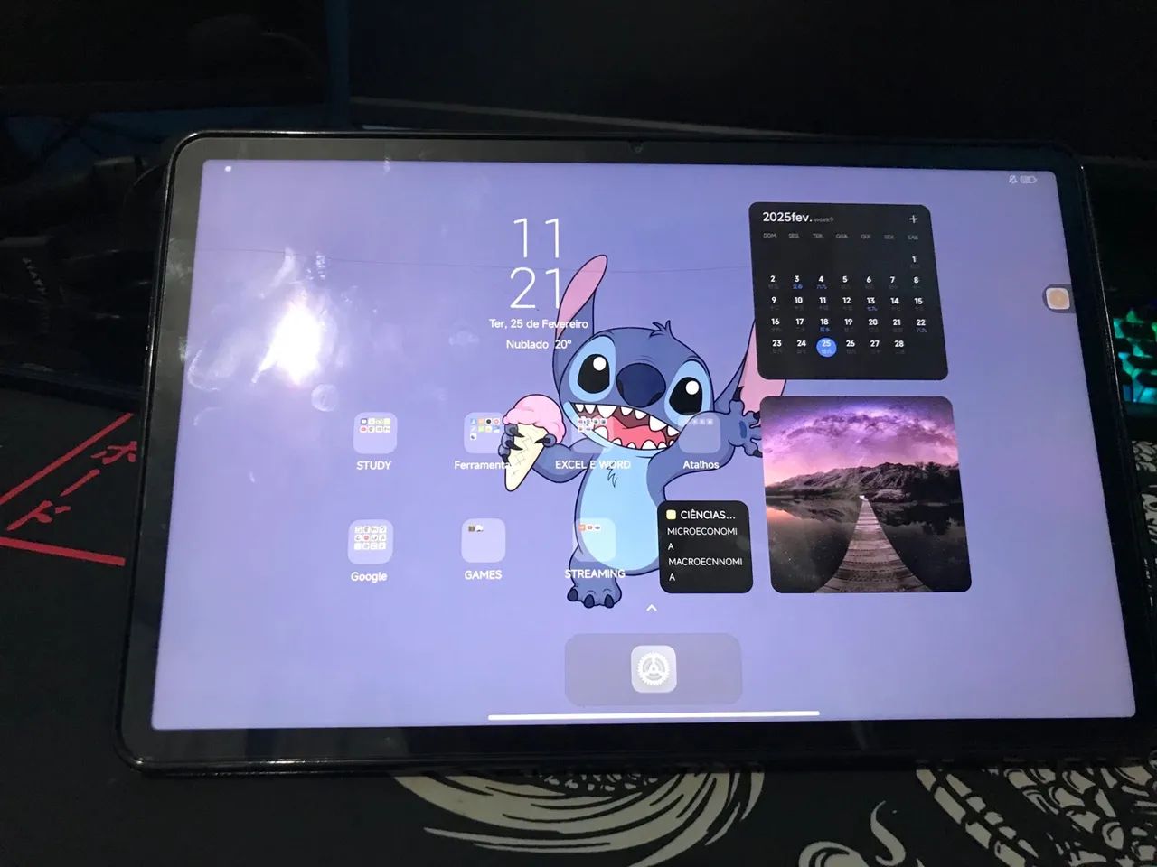 Tablet xiaomi para jogos etc com teclado, mouse e carregador - Foto 3