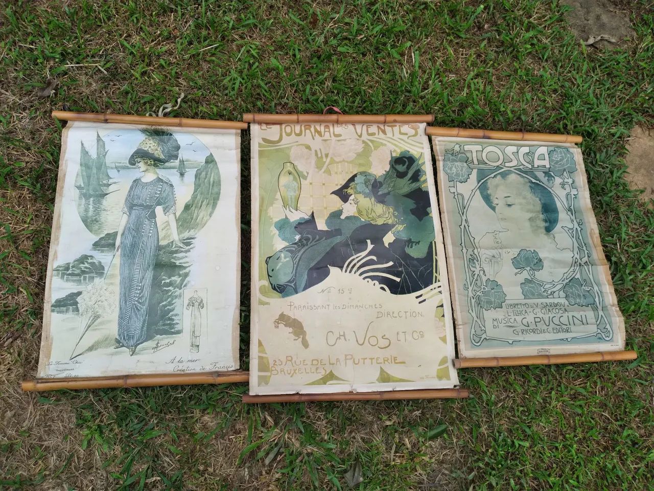Três Posters Antigos - colecionismo