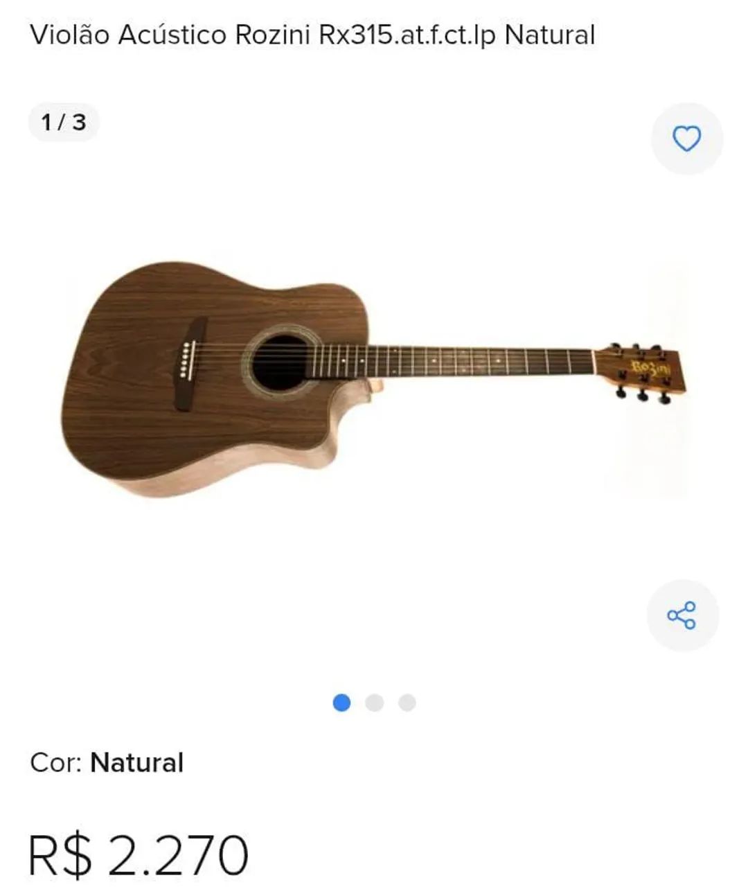 Violão Rozini (impecável sem detalhes) - Foto 5