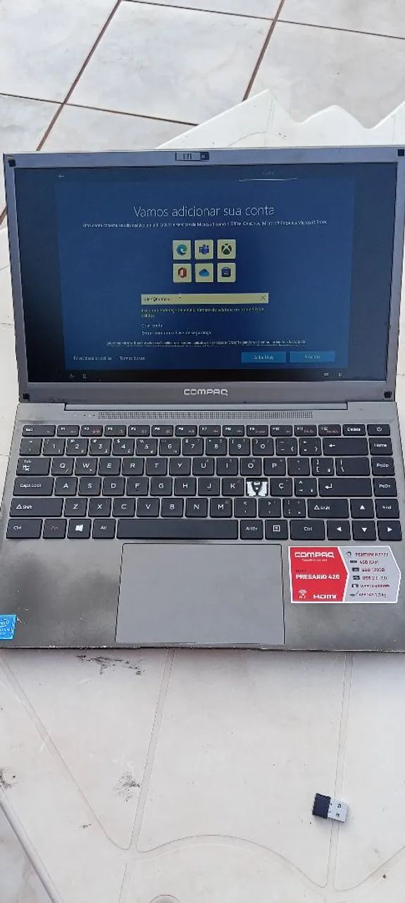 NOTEBOOK COMPAQ LEIA ANUNCIO