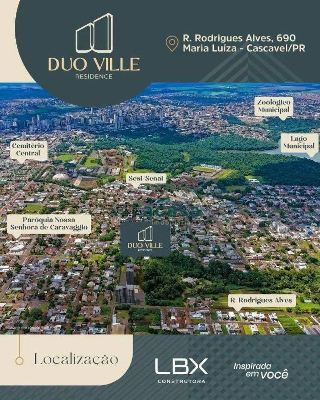 Apartamento com 1 dormitório 1 suíte à venda, 57 m²- Maria Luiza - Cascavel/PR