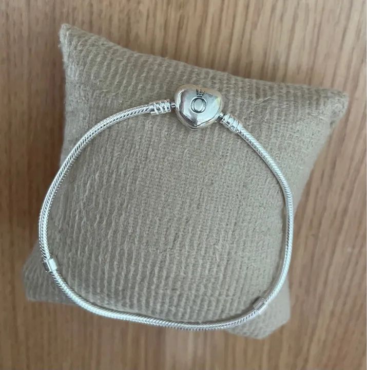 Pulseira para berloques Prata 925 legítima  - Foto 2