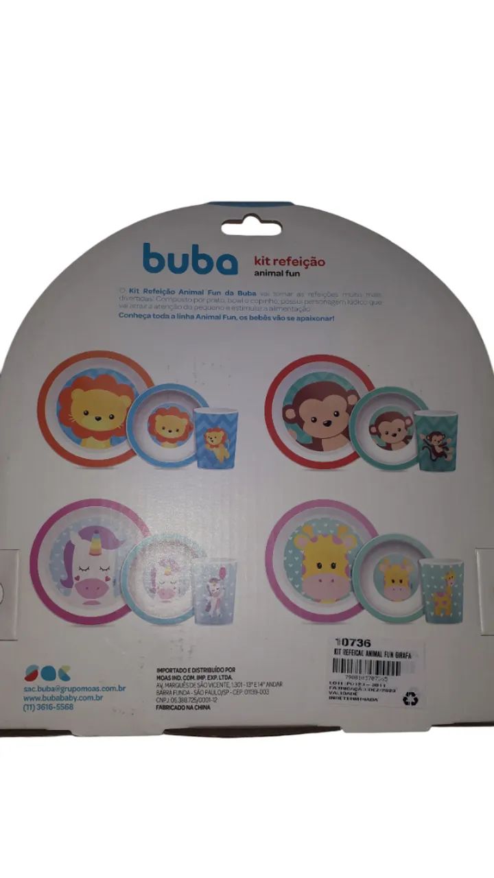 kit Refeição Animal Fun - Buba - Foto 2