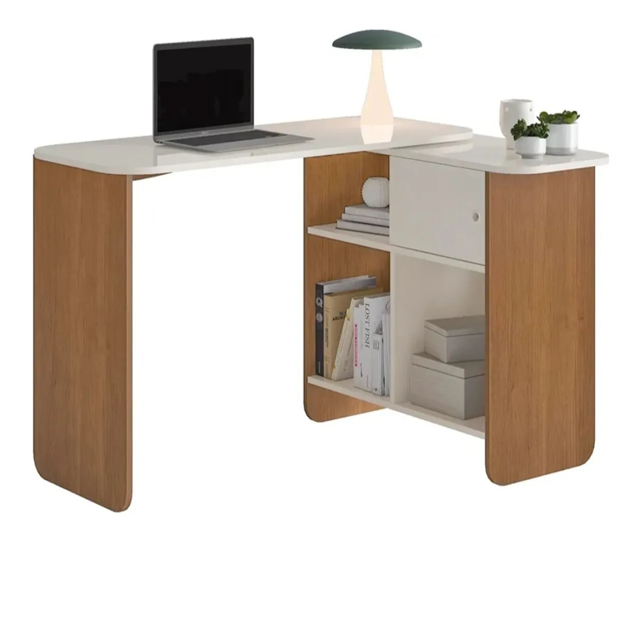 ESCRIVANINHA ARTELY NOMAD - COR: OFFWHITE C/CINAMOMO