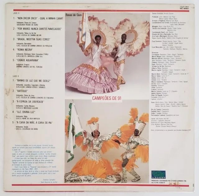 Lp Escolas de samba de São Paulo - 1992 - Foto 2