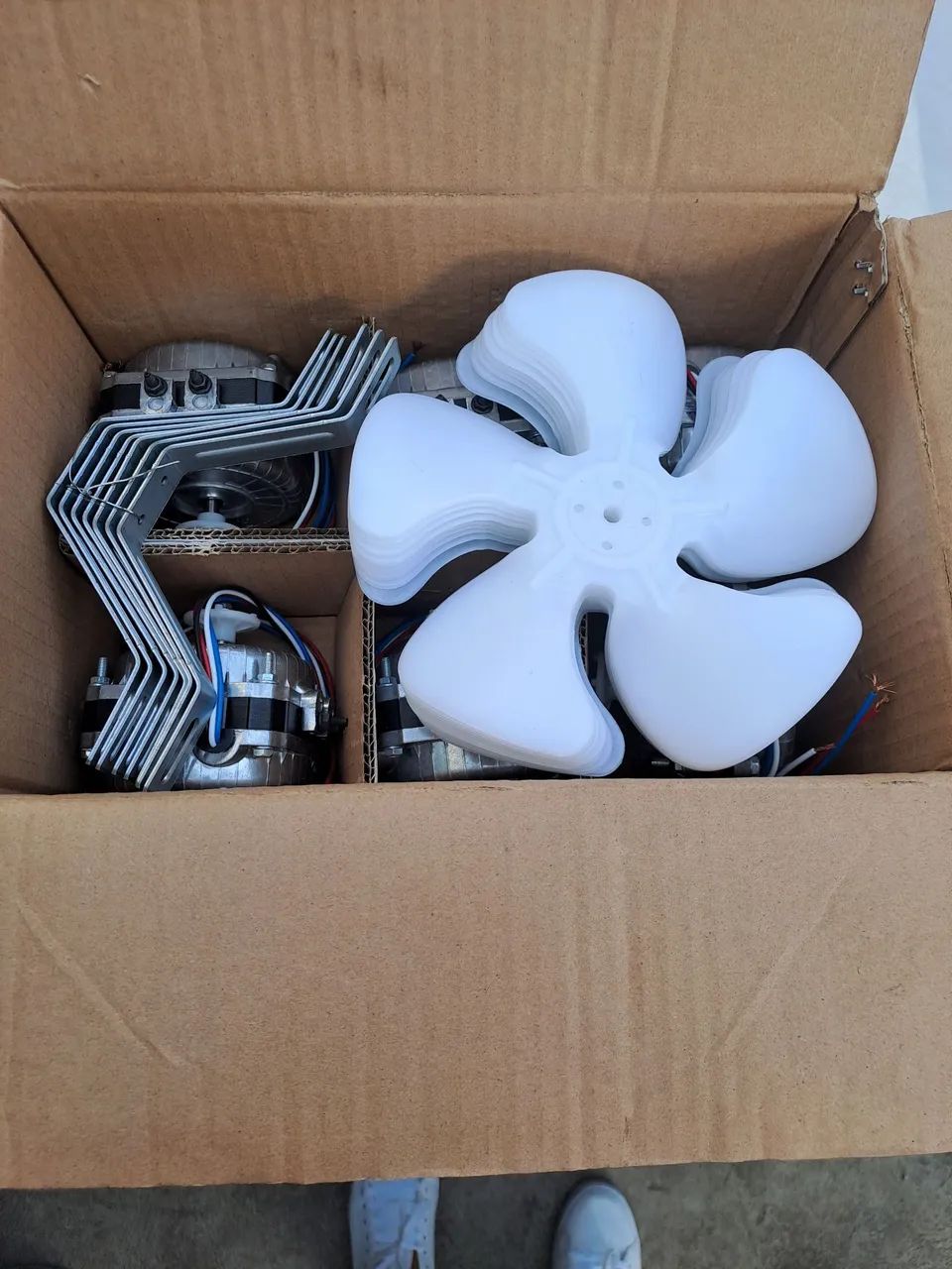 Micro Motores Ventilador HULTER 1/40 Hélice e Suportes Bivolt- Lote com 6