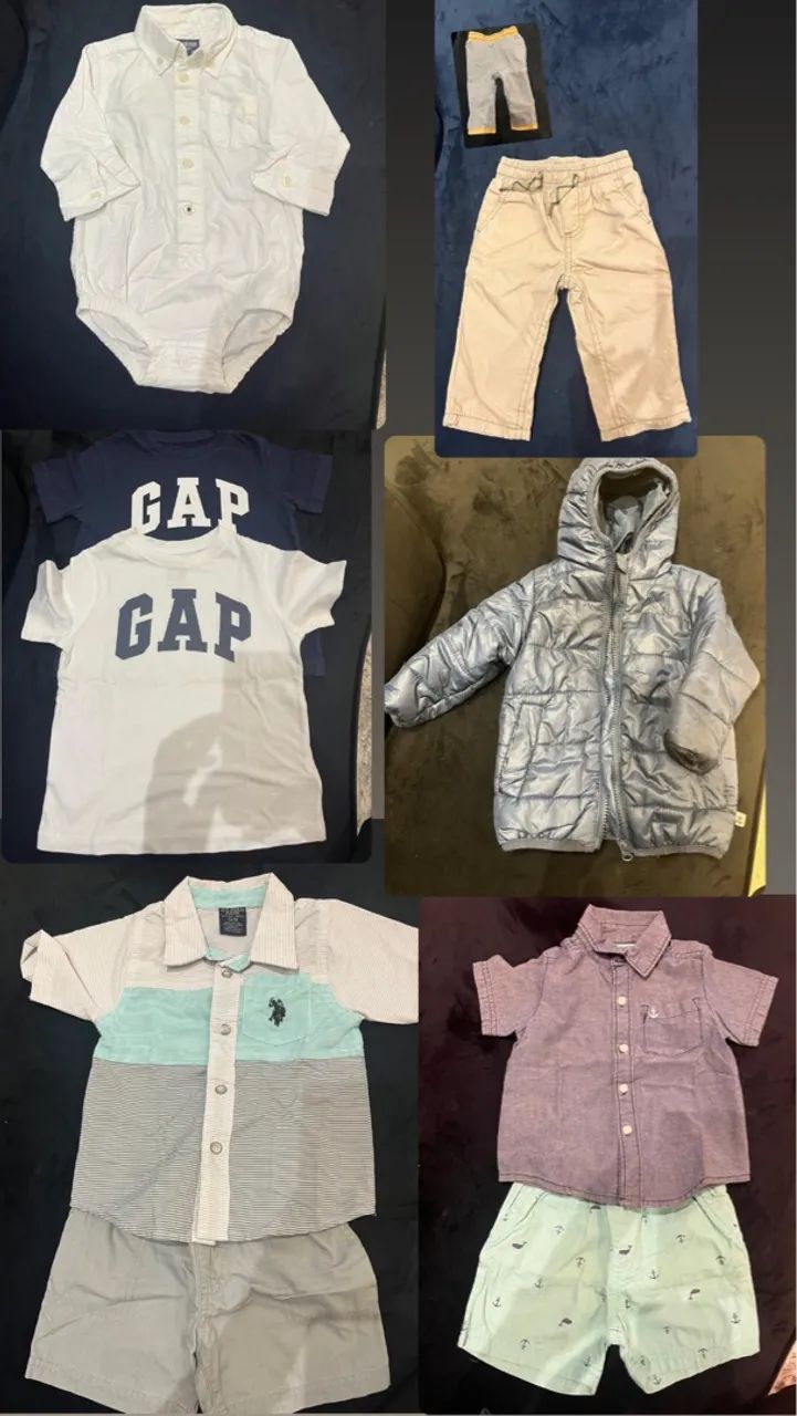 Lote de Roupas Masculinas para Bebê - Tamanhos Variados - Foto 2