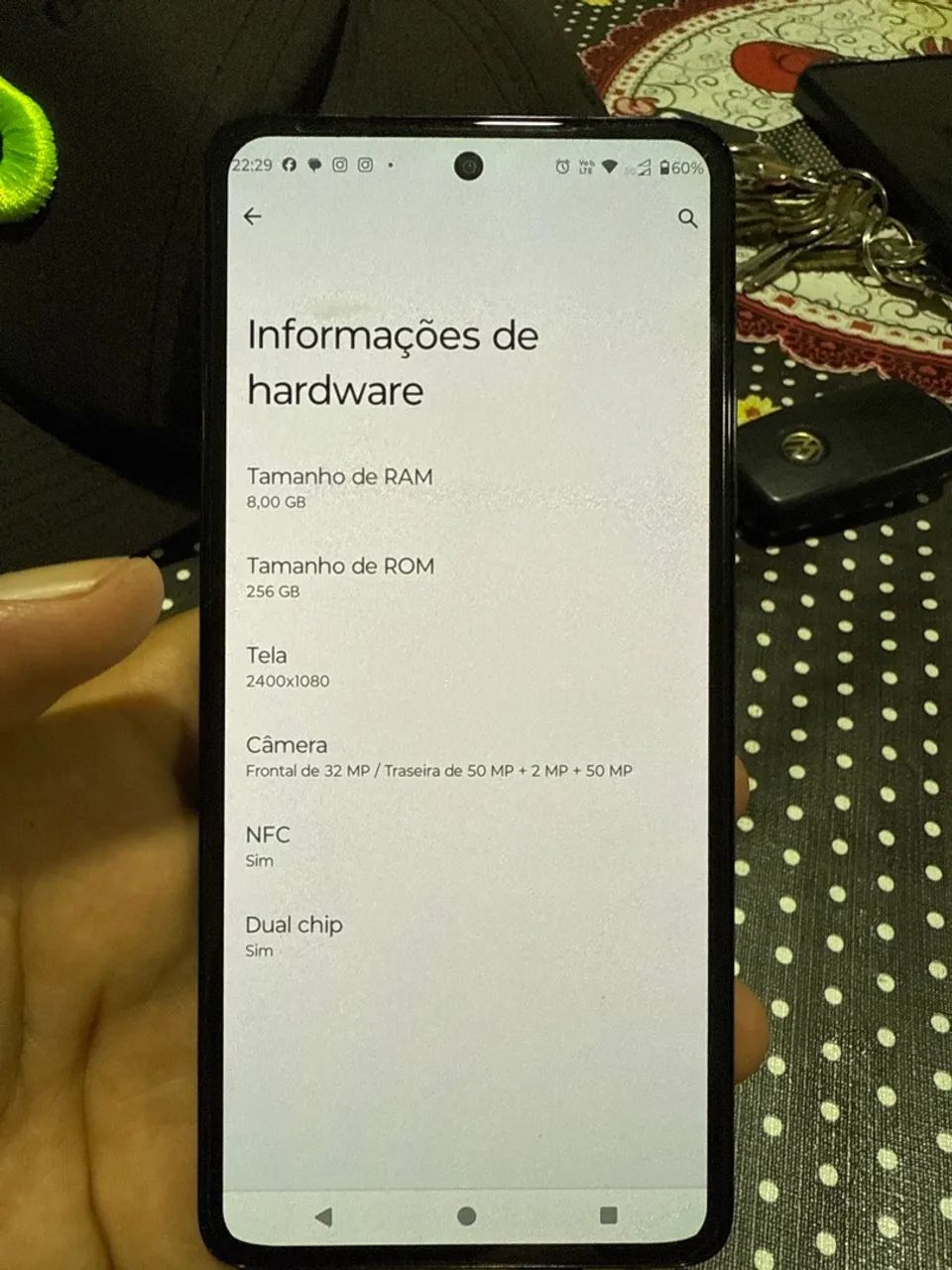 MOTOROLA EDGE 30, SEMI NOVO, NENHUM DEFEITO - Foto 5