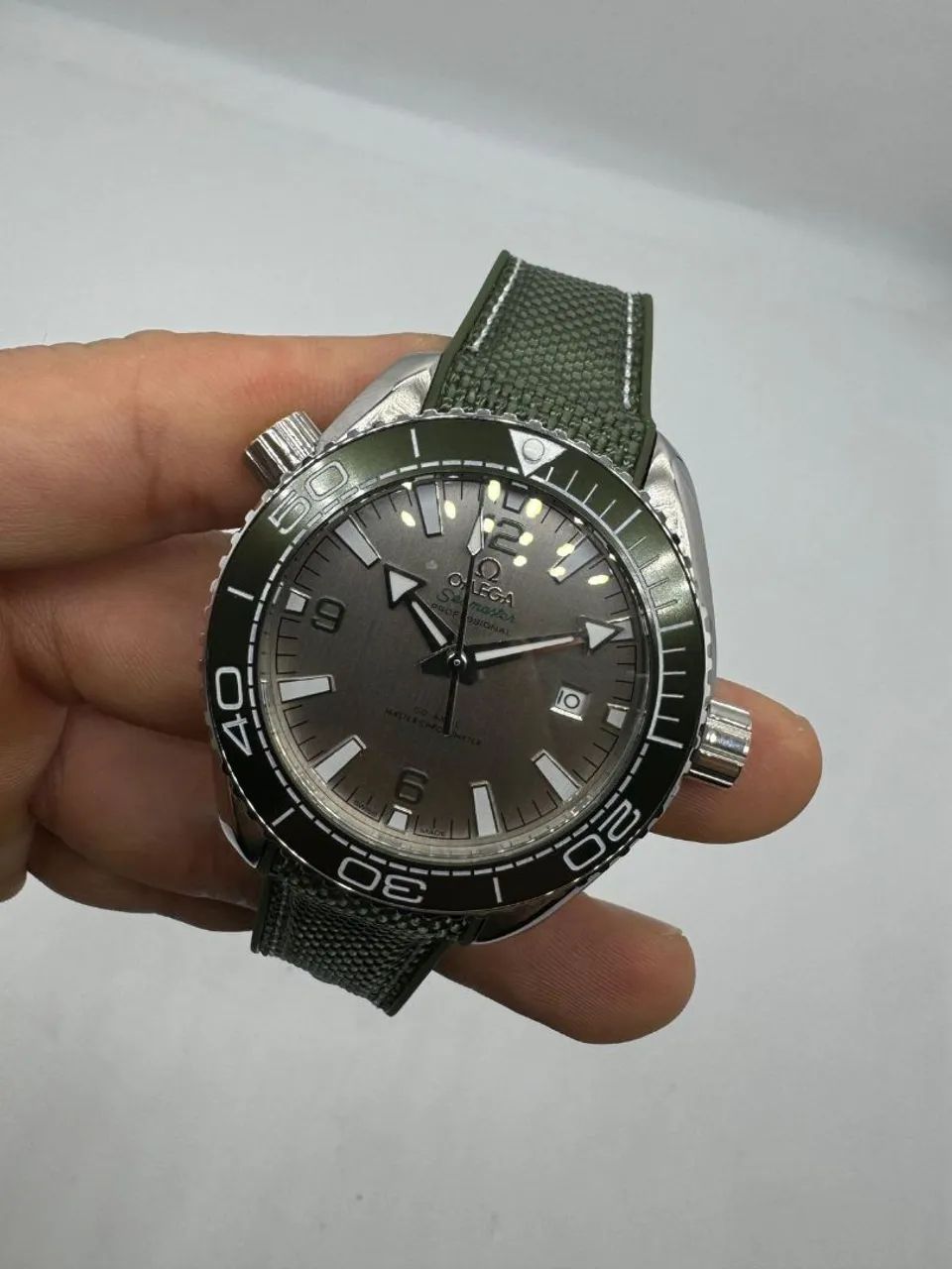 Relógio Estilo Omega Seamaster Planet Ocean 