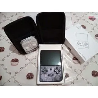 GAME PORTATIL RETRO+ Case ANBERNIC Importado RG35XX Roxo ou MIYOO Bege NOVO