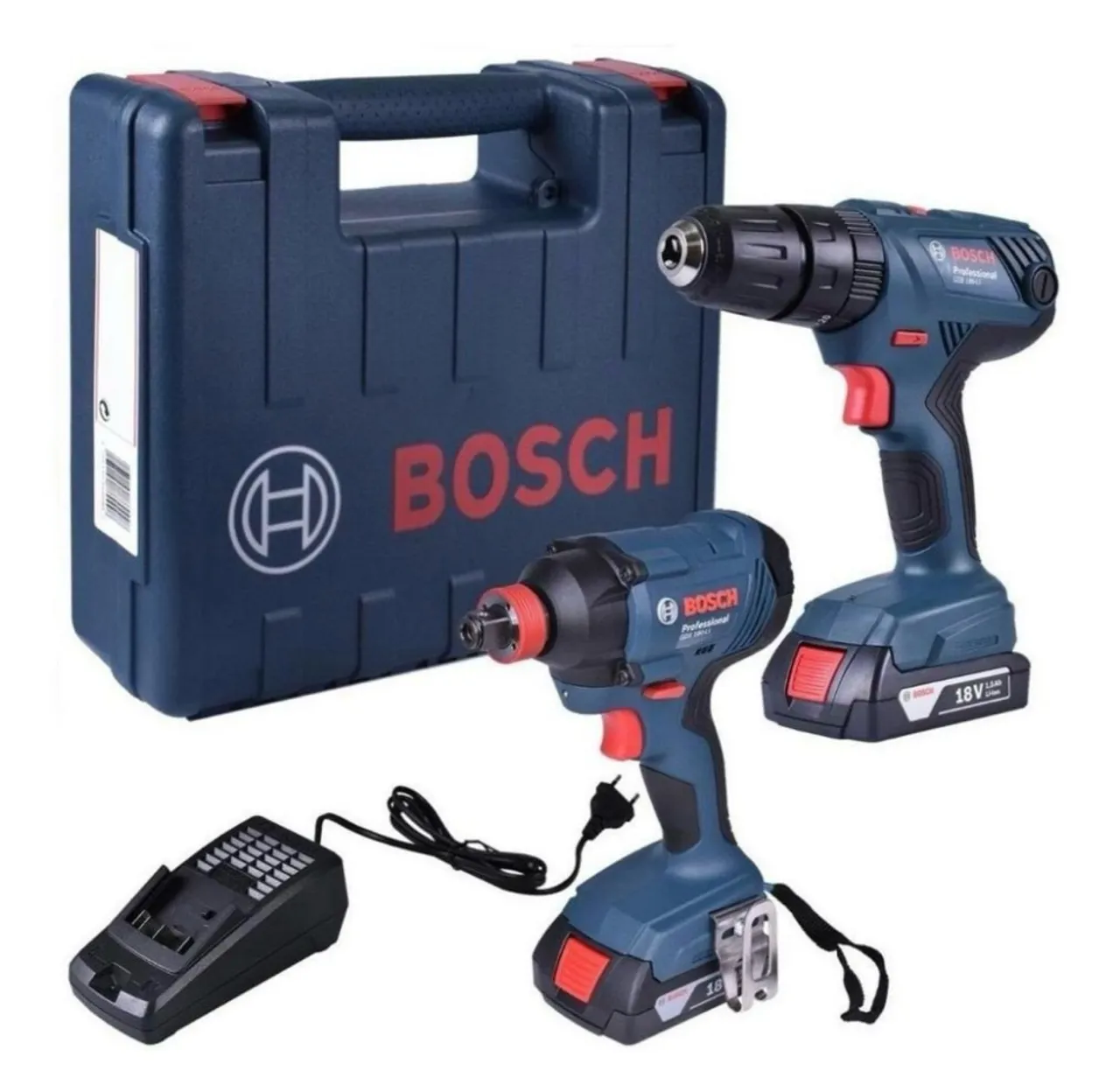 Kit Furadeira/Parafusadeira e Impacto Bosch 18V Professional